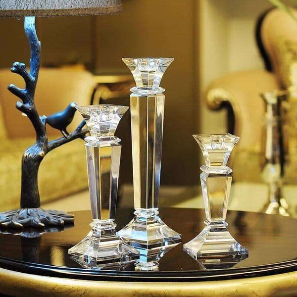 Nordic Luxury Crystal Glass Candle Holder, Romantic Wedding Table Centerpieces, Decor Candelabra, Coffee, Home Decoration XJ260305
