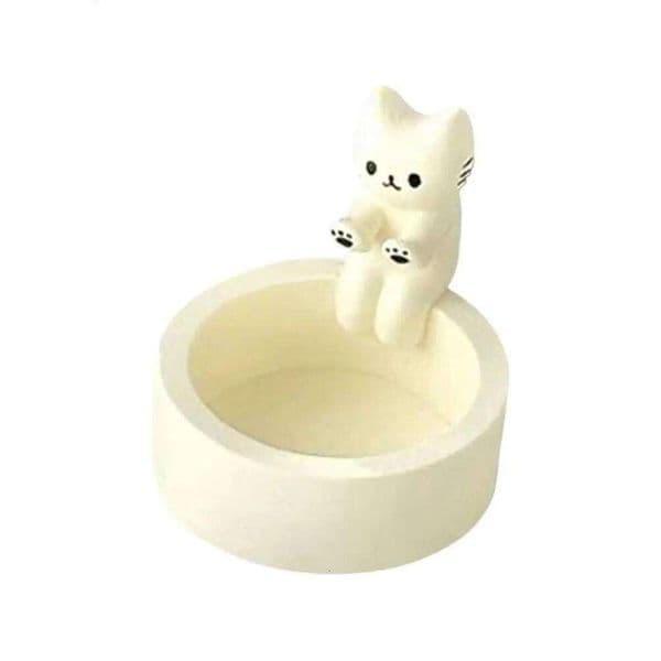 Animal Candle Holder Funny Wax Tealight Tray Cartoon Cat Centerpiece for Living Room Bedroom Desk Fireplace XJ260305