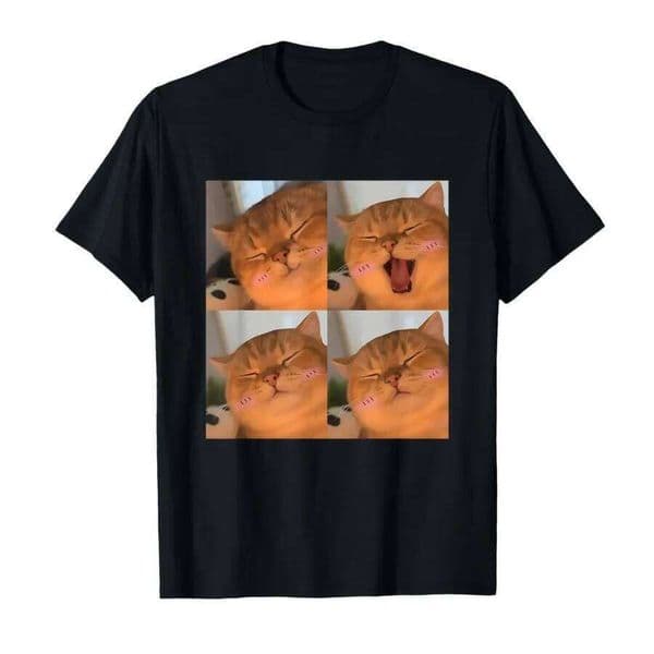 Cat Meme Tending Funny Yapapa T-shirt For Men Women 100% Cotton T Shirts Short Sleeve Tops 1114-1 H260306