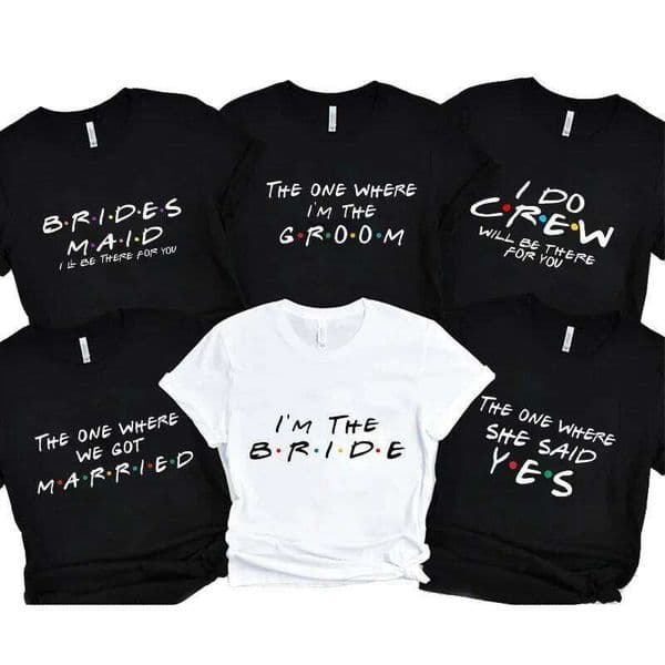 Team Bride Bridesmaid T-Shirt I Do Crew Tees Friends Engagement Wedding Tshirt Bridal Shower Girls Bachelorette Party Tops H260305