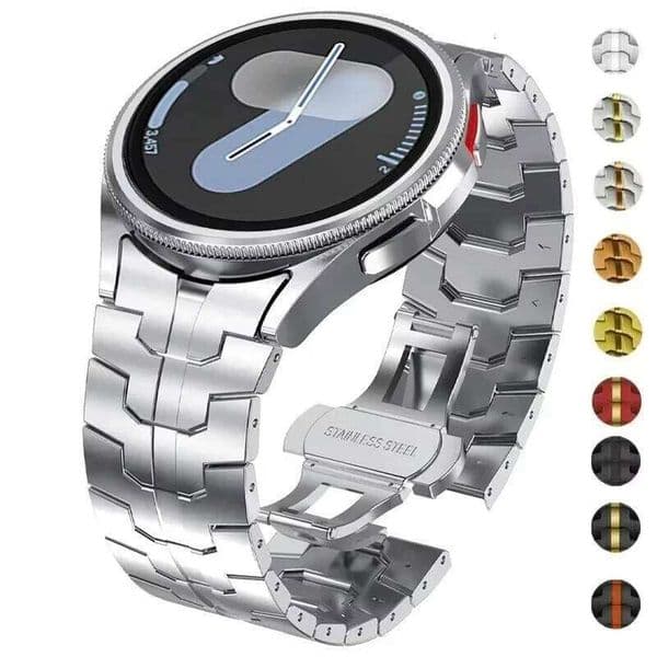 Stainless Steel Strap for Galaxy Watch 7 5 4 40mm 44mm 6 Classic 43mm 47mm No Gaps Metal Band 5Pro 45mm Quick Bracelet H260305