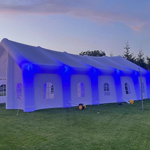 Portable Giant Pure White Outdoor Inflatable Wedding Tent, Marquee Wedding Party Tent for 100/200/300 people