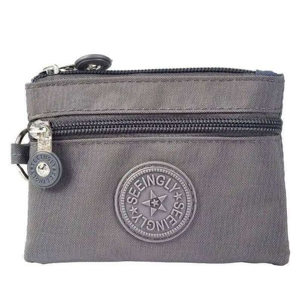 Canvas Coin Purse New with Key Ring Waterproof Credit Card Holoder Wear-resistant Wallet Layer Nylon Money Bag Male Female C260304