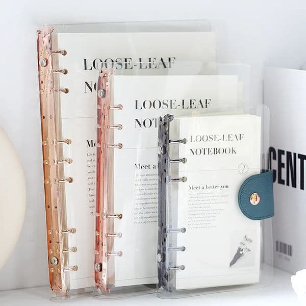 A5 A6 B5 Rose Gold Black With 90 Sheet Inner Page Binder Notebook Cover Diary Agenda Planner Paper Cover School Stationery 260305