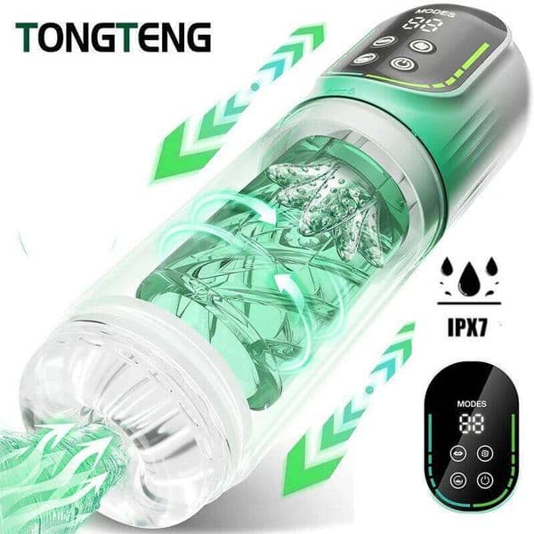 7 Rotating Sucking Water SPA Automatic Masturbator Cup Real Pussy Blowjob Machine Adult Masturbation Sex Toys For Men Male W260305