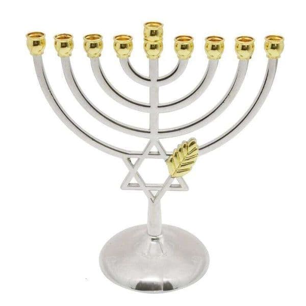 Hanukkah 9 headed Holder Nativity Decor Vintage Alloy Column Stand A2BB XJ260305