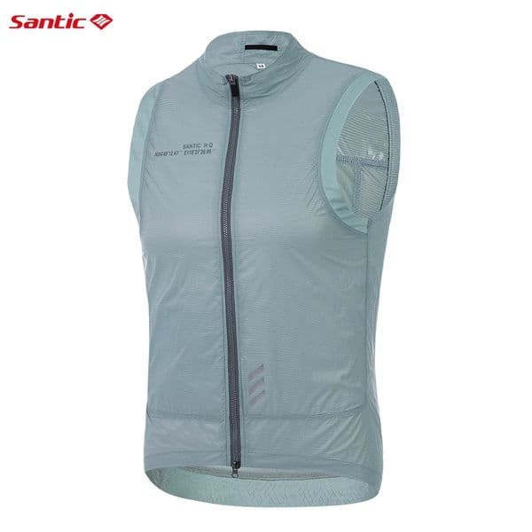 Santic Cycling Vest Summer Cycling Suit Vest Road Bike Ultra Light Windproof Riding Vest for Men and Women 260304