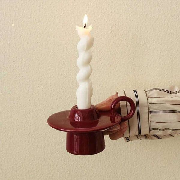 Vintage UFO Candle Holder European High Foot Romantic Decor Table Centerpiece XJ260305
