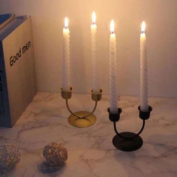 Nordic Simple Holder U-shaped Candlestick Bars Accessories Room Decor Decorative Table Candle Base Candlelight Dinner XJ260305