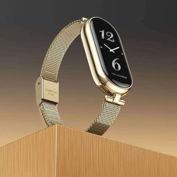 Strap For Mi Band 9 10 8 5 43 Smart Bracelet Women Girls Fashion Metal Watchband Replacement Accessories Miband 7 6 H260305