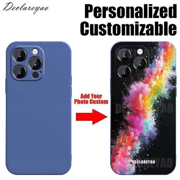 Photo DIY Picture Customize Silicone Soft Coque For iPhone 16 Pro Max 15 14 Plus 13 12 16e 11 X Xs XR 8 SE 2022 Case Cover H260305