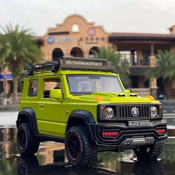 1:18 SUZUKI Jimny Alloy Diecasts Metal Off-Road Vehicles Car Model Simulation Sound Light Kids Toy Gift E78 C260305