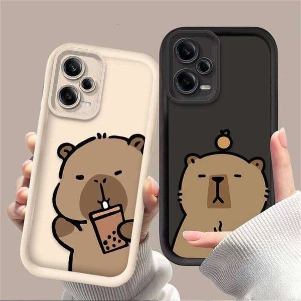 Capybara Phone Case For Note 13 14 11 Pro Plus 5G 12S 11S 10S 10 9 14C 13C 12C 12 4G A3 A3X Matte Cover H260305