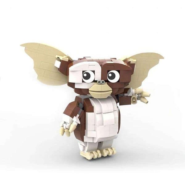 Mogwai Creature MOC Building Blocks, Fuzzy Pet with Big Eyes, 80s Movie Inspired DIY Toy for Collectors C260306