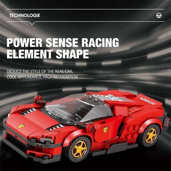 Super Sport Building Blocks City Speed Vehicle Car Model Bricks Desktop Ornaments DIY Assembly Toys Holiday Gift For Kids Z260305