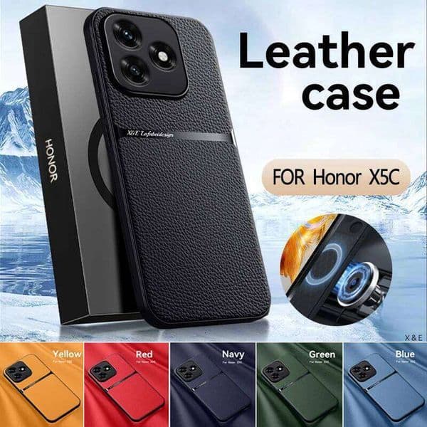 EUCAGR PU Leather Coque For Plus Magnet Shell Phone Case for Honor X5C Back Cover H260305