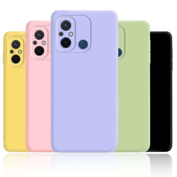 Liquid Silicone Case For 10c 12c 13c 9c Built in Flannel Soft Armor Shockproof Phone Cover H260305