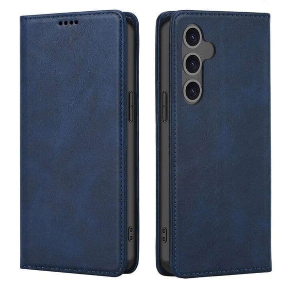 PU Leather Wallet Phone Case For Galaxy S25 Edge S24 Ultra Plus S22 S23 Fe Magnetic With Picture Frame H260305