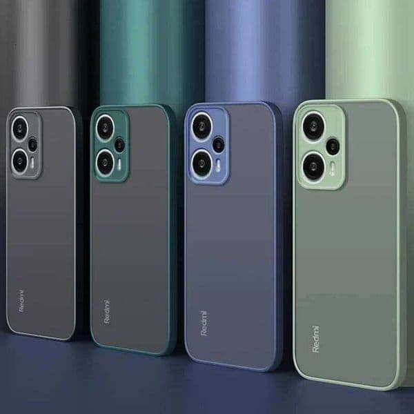 New Hybrid Hard For Note 12 Turbo Cover Poco F5 Matte Silicone Soft Case Coque H260305