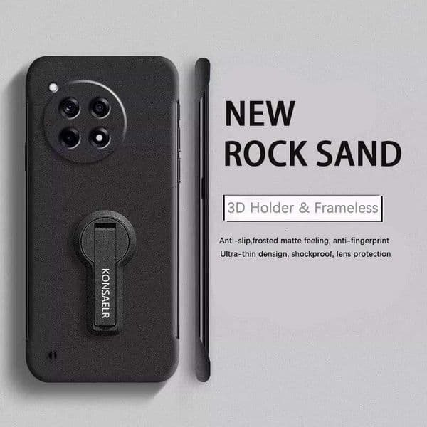 Rock Sand Matte Thin Frameless For Oneplus 15 13R 13S 13 12R 12 11R 11 10 10T 10R 9 9RT 9R 8T 8 Pro Rotate Holder Phone Case H260305