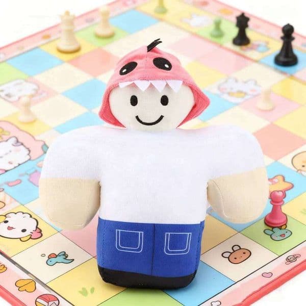 Kawai Steal a Brainrot Sammy Jandel Plush Anime Game Stuffed Toy Cute Hooded Square Man Birthday Christmas Gift for Kids and Fan H260305