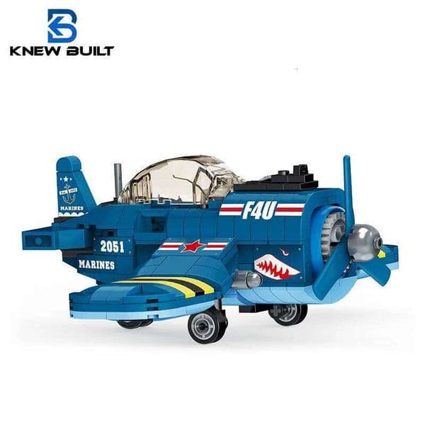 KNEW BUILT Fighter Jet Mini Building Block Toy Set for Kids Boy Adult Beginner Military Plane Airplane Pirate Transporter Brick C260306