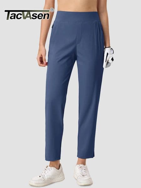TACVASEN Golf Pants Womens UPF 50 Lightweight Stretch High Waisted Quick Dry Casual Work Trousers Travel Athletic 260307