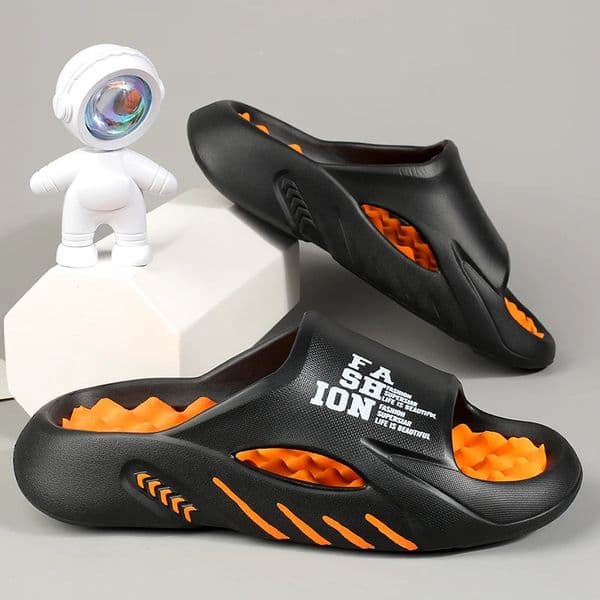 Summer Men Massage Slippers Indoor Outdoor Sandals Beach Casual Shoes Soft Sole Slides Flipflops Mens Big Size 47 260307BJ