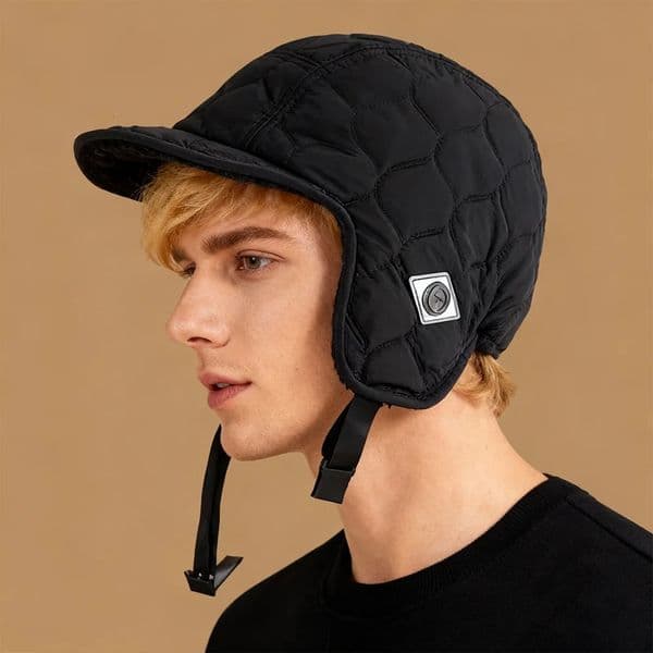 Velvet Lei Feng Hat Unisex Winter Thickened Velvet Lamb Wool Warm Ear Protection Hat Outdoor Ski Cycling Pilot Hats Russian Hats 260304