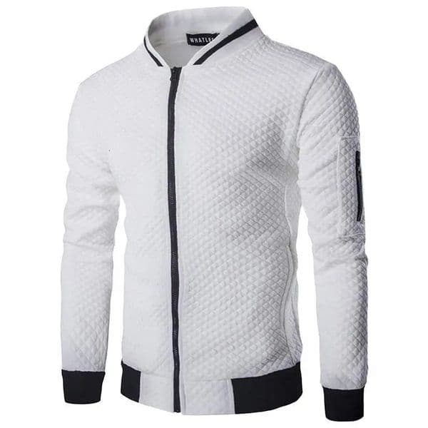 Fashion Slim Fit Jackets Men Stand Collar Casual Solid Outerwear Mens Baseball Coat Spring Autumn Streetwear Mens Clothing 260304