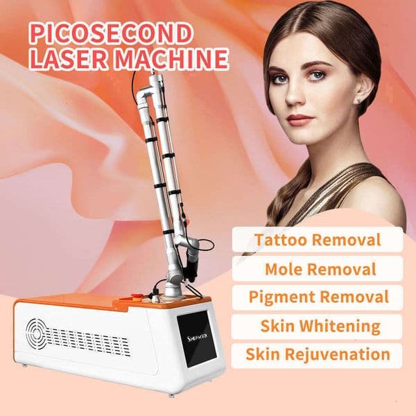 Picosecond Laser Tattoo-Removal-Machine Eyebrow Washing Freckles Removal Skin Whitening Device With 755Nm 1064Nm 532Nm Picolaser Device