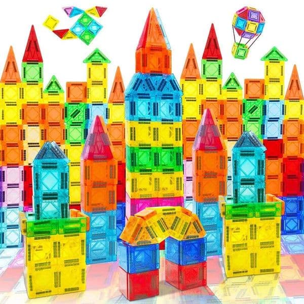 Magnetic Building Blocks Construction Set DIY Montessori Sensory Educational Toy For Children Boys Girls Gift 50/110/150PCS C260306
