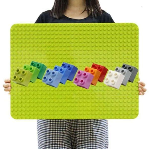 24*32 Dots Bricks Base Plate, Big Size Baseplate Building Blocks Floor Toys, DIY Wall Duploed Christmas Easter Gift Toy C260306