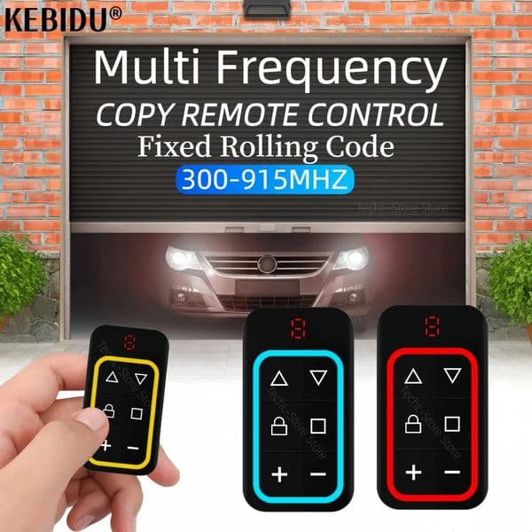 Multi Frequency 300-915MHZ Garage Door Remote Control Copy Duplicator 43hz 868mhz Garage Remote Multi Remote Control 260302