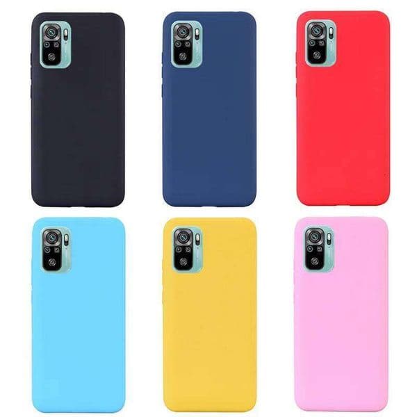 Candy color Silicone Phone Case For Note 10 11 8 Pro 11s 10S 9S 9 9A 9C NFC Funda Ultra Slim Soft Covers H260305