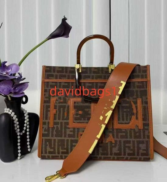 designer purse Luxury Handbags Designer Bag Monogram Print Tote Bag for Women - Large Capacity Handbag with Top Handle & Detachable Shoulder Strap