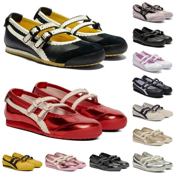 Designer Shoes Ballet Flats Womens shoes Tiger Mexico TGRS Casual Shoe Metallic Silver Triple Black White Red Pink Yellow Fashion Leather Loafers Ladies Sneakers