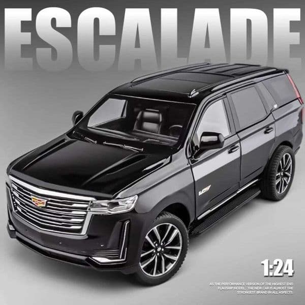 1:24 Scale Escalade Car Model Toy Shock Absorption Doors Opened Alloy Diecast Vehicle Models Collection Gifts for Children Z260307
