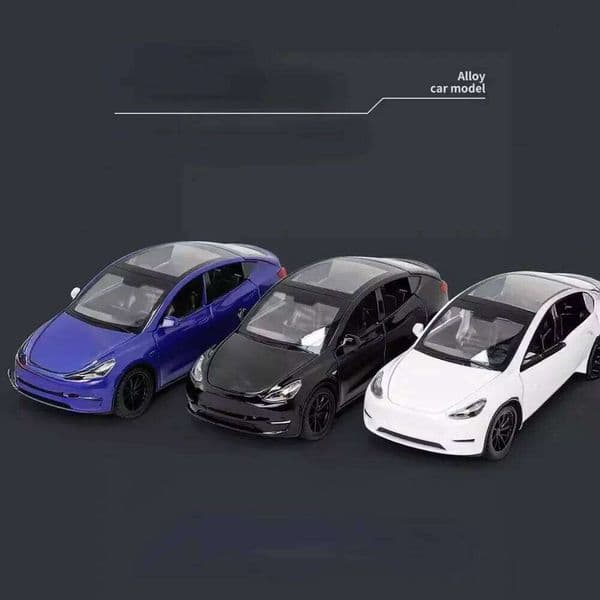 1:32 Tesla Y New Energy Alloy Diecast Metal Car Model Simulation Sound and Light Collection Childrens Toys Gift Z260307
