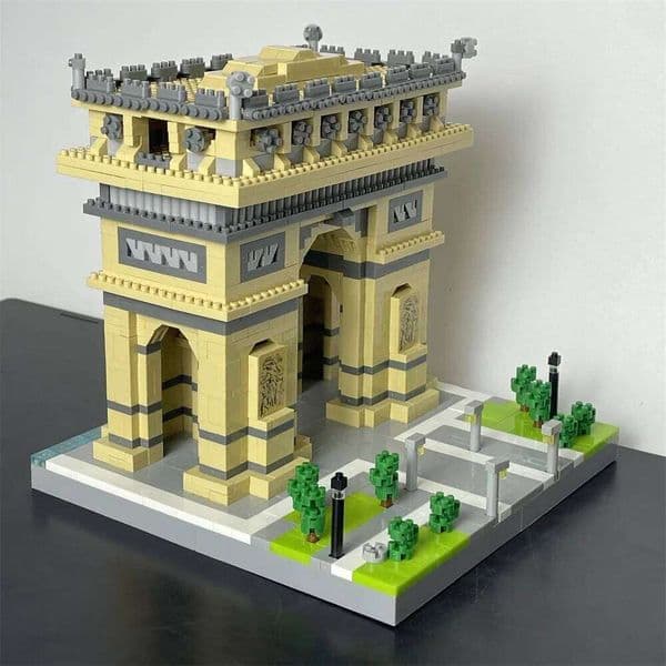 Unleash Victorious Spirit with Arc Triomphe Micro Mini Build Blocks Toys for Adult Your Personal Symbol of and Good Luck C260306