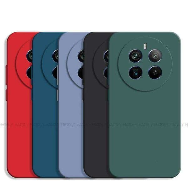 For Case Realme 12 + Pro Plus 5G Original TPU Shockproof Liquid Silicone Protective Phone Back Cover H260305