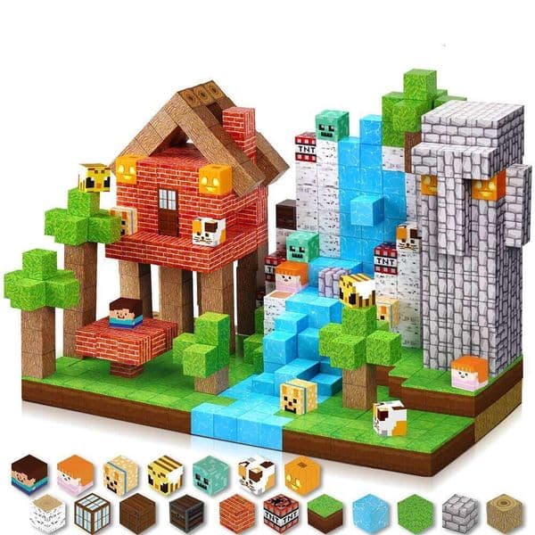 Magnetic Building Blocks Magnet Cube Set For Kid Diy Model Children Stem Best Montessori Sensory Toy C260306