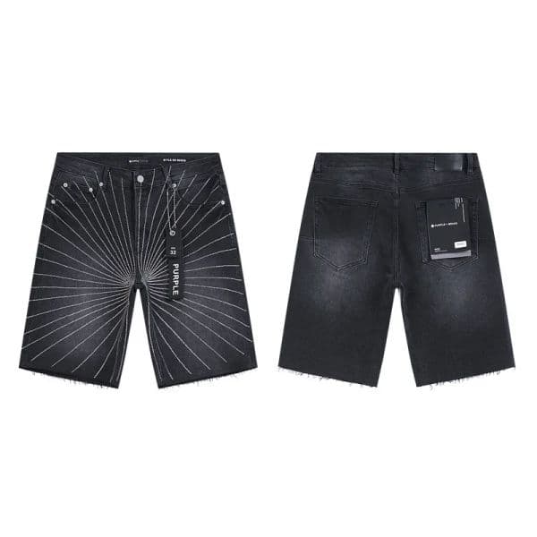 Purple Jeans Designer Short Jeans High Quality Denim Trousers Purples Jeans Mens Exquisite Jeans Short Hip Hop Hole Casual Shorts Knee Length Jean Clothing Short 8ee