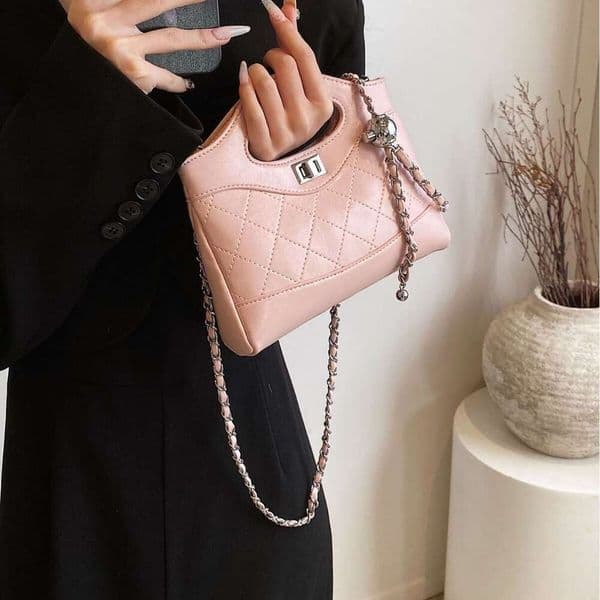 New Designer Versatile High-End Single Shoulder Simple Fashion Women's Bag Quilted Chain Crossbody Bag for Women