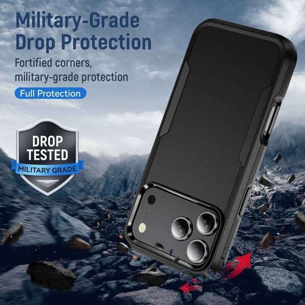 Shockproof Hybrid Armor Cover Case for Iphone 16e 17 Air 15 16 Pro Max 13 12 14 Plus Iphone17 Iphone16 H260305