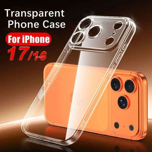 New Clear Phone Case For iPhone 17 16 15 14 11 Pro Max Plus 12 13 Mini 17Air Silicone Soft Transparent Back Cover H260305