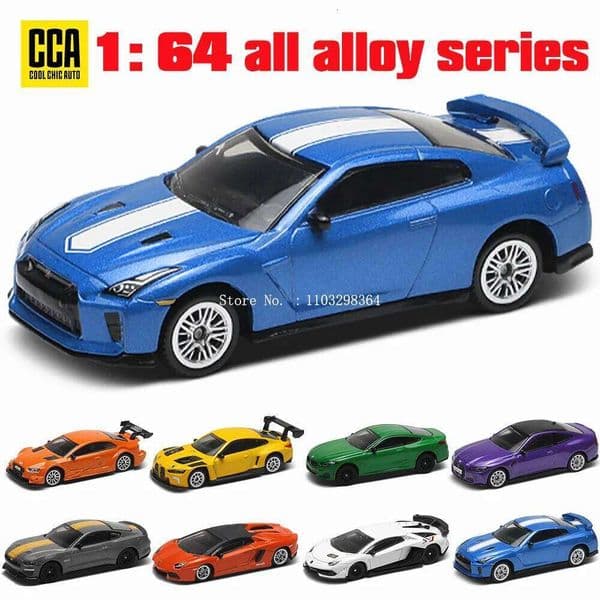 CCA MSZ 1:64 NISSAN GT-RR35 Exquisite hanging classic static alloy die-casting car model collection toy Z260307