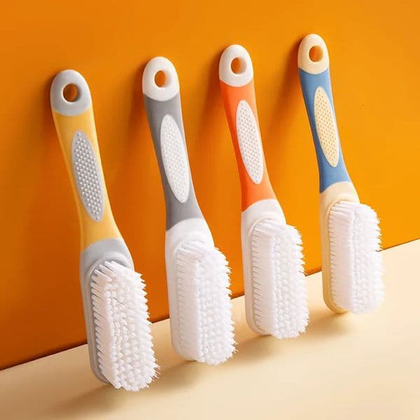 Longhandled Softbristled Shoe Brush Contrast Washing Multifunctional Cleaning Household Laundry 260304