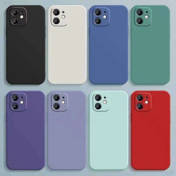 Candy Color Silicone Soft For iphone 11 12 13 mini 14 15 16 Plus 16e 17 Air Pro Max Shockproof Camera Protective Cover Case H260305