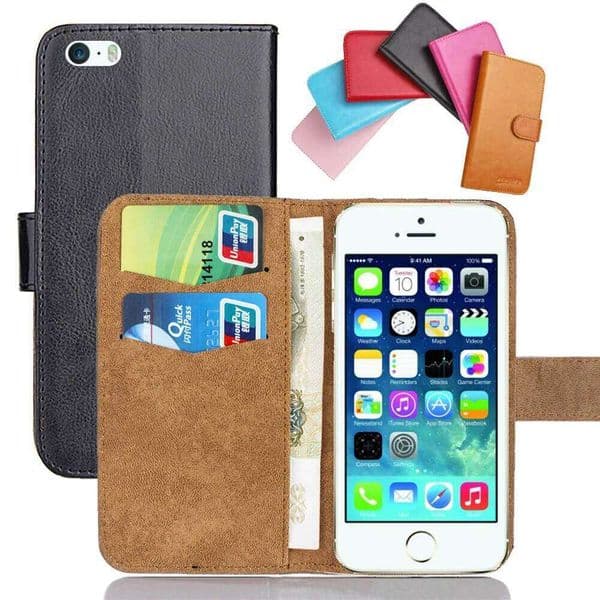 3Gs 4 4S 5 5S SE 5C Case Flip Leather Phone Cover For iPhone 6 6S PLUS 7 8 X Shockproof Stand Cases Wallet Bags H260305